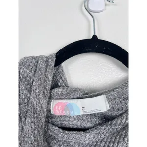 Free People Beach Women's Erica‎ Hoodie Gray Sz M thumbnail 7