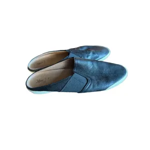 Frye Women's Melanie Gored Mule Leather Slip-on‎ Shoes Size 6 Black thumbnail 3