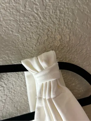 Lulus White One Shoulder Bow Bodycon Mini Dress Size Medium Bridal Party thumbnail 9
