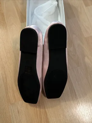 NIB Pink Satin Ballerina Slippers sz 9.5 M thumbnail 6