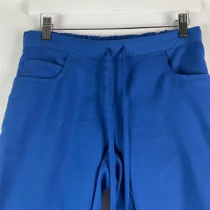 Greys Anatomy Scrub Pants Women Sz XSP Blue Drawstring Petite Workwear GUC *FLAW thumbnail 3