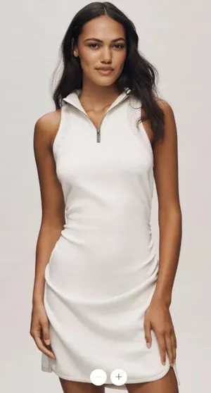 Anthropologie Daily Practice Define Sleeveless Zip-Front Midi Dress thumbnail 1