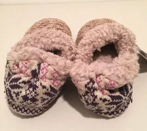 Muk Luks Slippers, Size 9/10 Purple thumbnail 3
