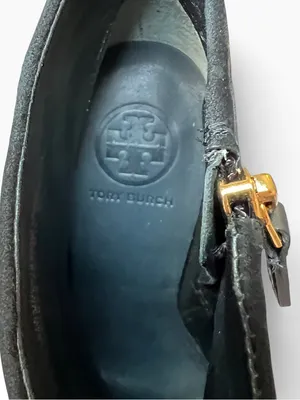 Tory Burch Rivington 100 Black Suede Cap-Toe Ankle Boots thumbnail 6