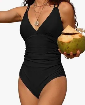 Women’s One Piece Swimsuit Black Size M thumbnail 1