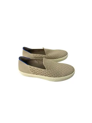 -Rothy's Womens The Original Slip On Sneaker Beige Knit Honeycomb Shoes Size 7 thumbnail 9