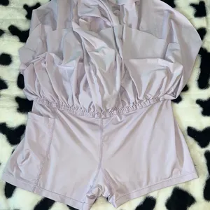 Women's Lavender Athletic Shorts thumbnail 3