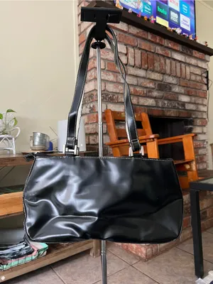 Y2K vintage Minicci Colorblock Shoulder Bag in Black, White, Pink & Lime thumbnail 3