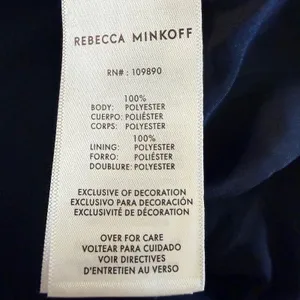 NEW Rebecca Minkoff XL Black Cropped Double Breasted Trench Coat Jacket thumbnail 6