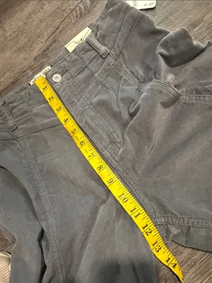 Free People NWT We The Free Libre Cord Wide-Leg Jeans Mockingbird thumbnail 10