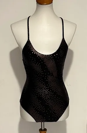 PilyQ Gold Star Metallic Farrah Swimsuit - Size‎ S - New With Tags. thumbnail 1