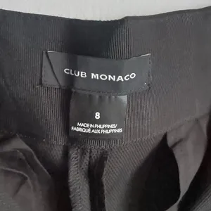 Club Monaco Black Trousers Pants Minimalist‎ Neutral Work Office size 8 thumbnail 3