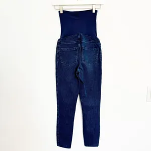 Spanx Mama Ankle Jean-ish High Rise Denim Leggings Blue Maternity Pregnancy XS thumbnail 10