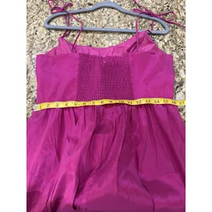 ADRIANNA PAPELL Strapless Taffeta‎ Mini Dress Bright Magenta Pink Size 12 thumbnail 9