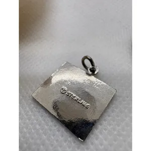 Vintage Sterling Silver Wyoming Yellowstone National Park Enamel Souvenir Charm thumbnail 6