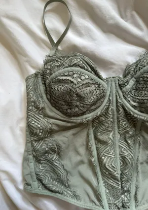 Garage Green Corset Top thumbnail 2
