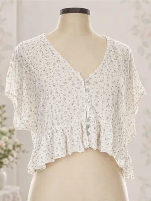 Lucky Brand Floral Crop L thumbnail 1