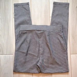 Tommy Hilfiger| Plaid black/white/tan stretchy slacks thumbnail 3