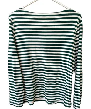 Appleseeds size medium relaxed fit boxy 100% cotton round neck line long sleeve thumbnail 1