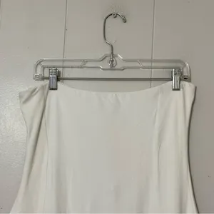 Oh Polly Brielle White Bandeau Bodycon Mini Dress Size 12 NWT thumbnail 4