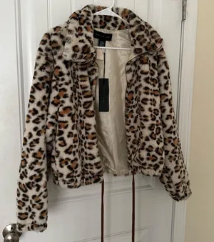 PINK Leopard Print Jacket thumbnail 2