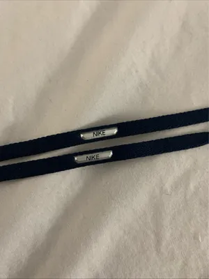 Nike 52” Navy Blue Flat Shoelaces w logo Official Shoelaces thumbnail 4
