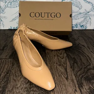Coutgo Women's Cream Flats Tan Size 7.5 thumbnail 3