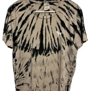 Victoria’s Secret pink tie dye short sleeve shirt size medium thumbnail 1