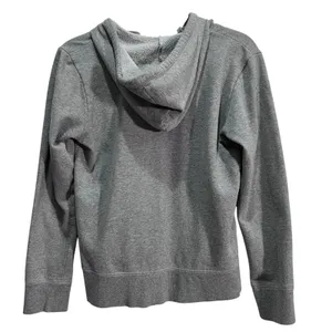 Life Is Good Zip Up Hoodie Gray Pink Relaxed Fit Womans XS Heart Design Sweater thumbnail 6