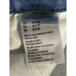 American Eagle Airflex + Light Distressed Skinny Denim Jeans Size 30x30 Mid Rise thumbnail 5