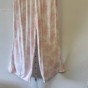 Dippin Daisys Pink White Floral Toile Wide Leg Pants Large Boho Festival thumbnail 4