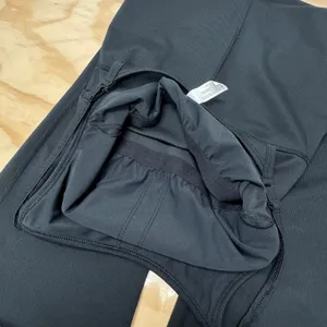 Yogalicious Lux Illusion Rib Scarlett Flare‎ Jumpsuit Black XS Yoga Athleisure thumbnail 6