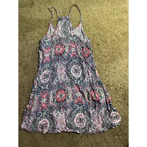 Cotton‎ On Womens Paisley Medallion Racerback Mini Dress Pink Blue XS thumbnail 4