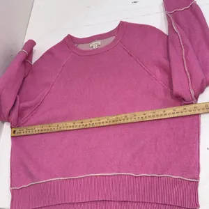 Anthropologie Pilcro Pink Oversized Cozy Coquette Balletcore Sweater Size XXS thumbnail 12