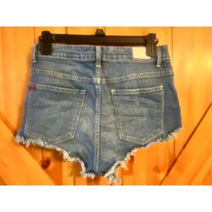 BDG Shorts Size 28 Super High Rise Dolphin Fray Cotton Urban Outfitters (4044) thumbnail 2