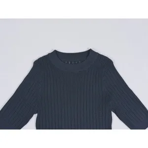 Halara Ribbed Knit Sweater Size Medium Black Work Office Minimalist Fitted thumbnail 5