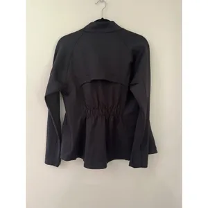 IBKUL womens longsleeve performance active running jacket fitted Megaheat Small Black thumbnail 7