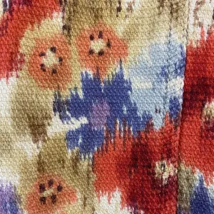COLDWATER Creek Jewel Tone Floral Art to Wear 100% Cotton Jacket Medium thumbnail 4
