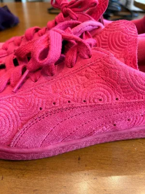 Puma Women's Suede Classic Sneaker Rose Red Fuchsia Pink Size 9 thumbnail 5