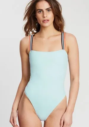 The Riley One-Piece Sky Elastic | SOLID & STRIPED Womens Swimwear thumbnail 1