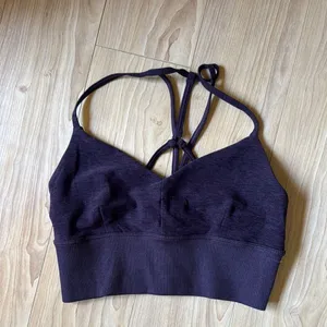 Alo Women's Dark Purple Bralette thumbnail 1