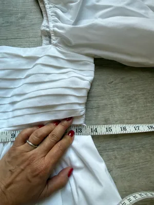 Abercrombie & Fitch Emerson Puff Sleeves Square Neck White Poplin Mini Dress XS thumbnail 13