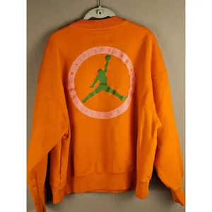 Jordan‎ X Titan Womens Orange Crewneck Sweatshirt Large thumbnail 2