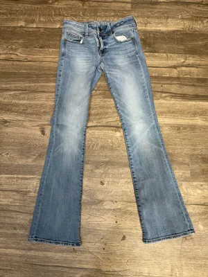 American Eagle Kick Boot Stretch X Jeans Women’s 0 Regular Light Wash thumbnail 3