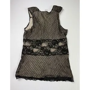White House Black Market Elegant Black Lace‎ Overlay Cocktail Dress Size M thumbnail 5