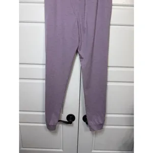 Nike Yoga Dri-FIT Joggers Womens Small Purple Heathered Tapered Sweatpants thumbnail 7