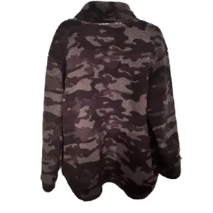 Koolaburra by UGG Womens Camo Sherpa Fleece Quarter Zip Pullover Sweatshirt XL thumbnail 2