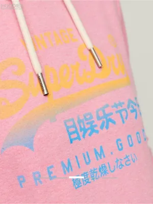 Superdry Vintage Logo Premium Faded Hoodie US 4 thumbnail 3