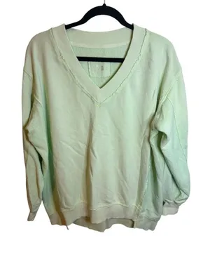 Aerie Lime Green Moment In The Sun Sweatshirt thumbnail 1