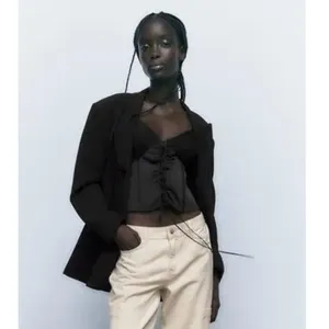 Nwot Zara Black Bloggers Fav Corset Top Xs thumbnail 4